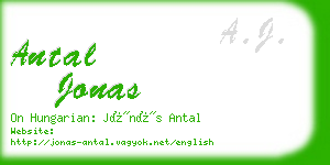 antal jonas business card